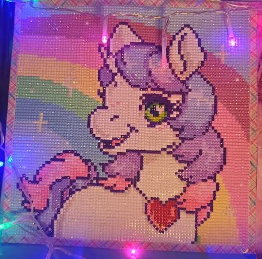 Kit De Diamantinny Unicornio Nice Group – Mosaico Con Cristales De Colores, Tamaño 21x29,5 Cm, Para Niños De 6 A 12 Años