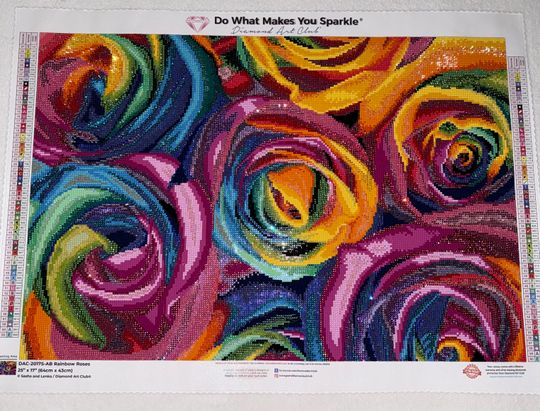 Rainbow Roses  Diamond Art Club