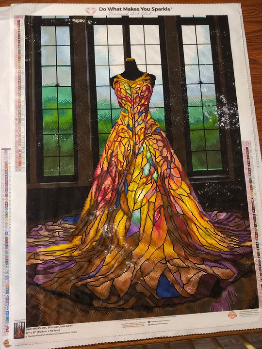 Stained Glass Gown  Diamond Art Club
