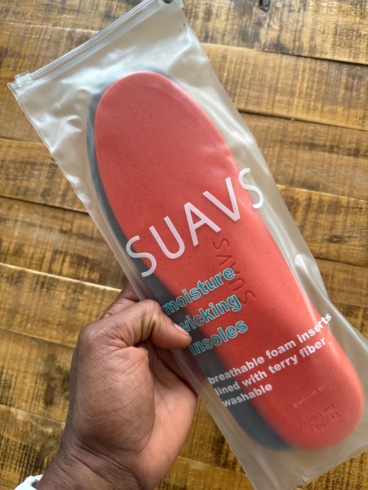 SUAVS Full Support Insoles and Inserts for Sockless Shoes