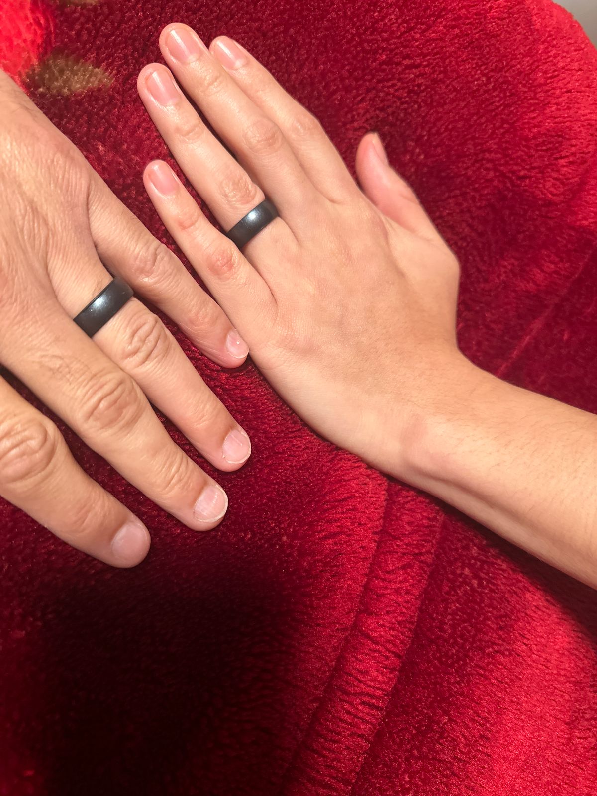 Elements Classic Silicone Ring Black Pearl Manly Bands