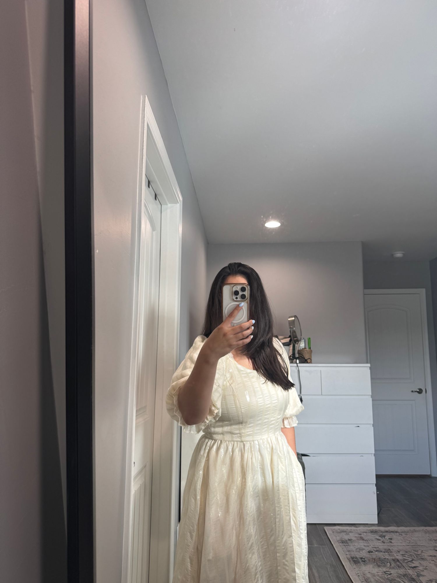 Tindra Dress in Cream Sequin  Ivy City Co