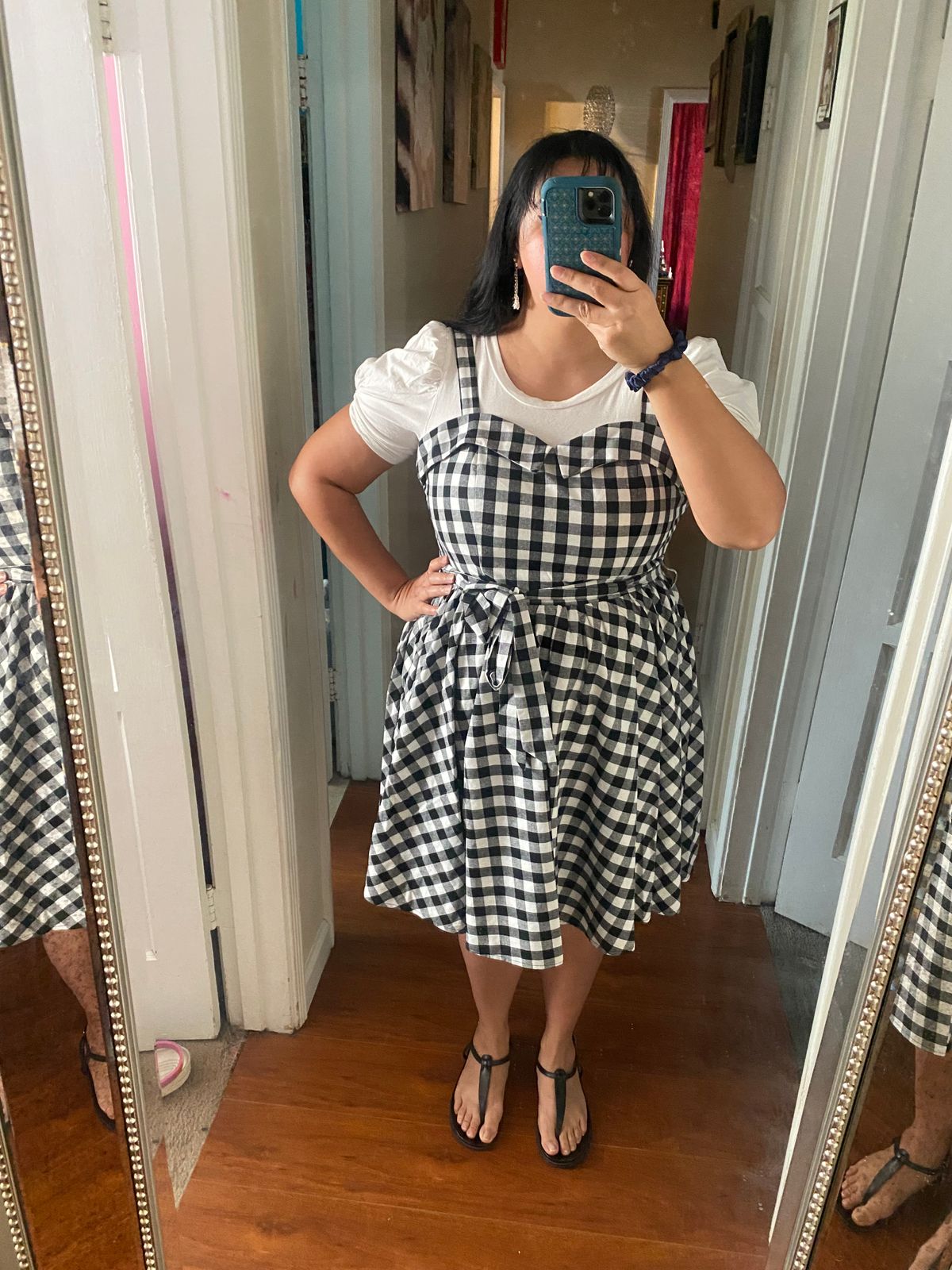 Patty Dress in Black Gingham  Ivy City Co