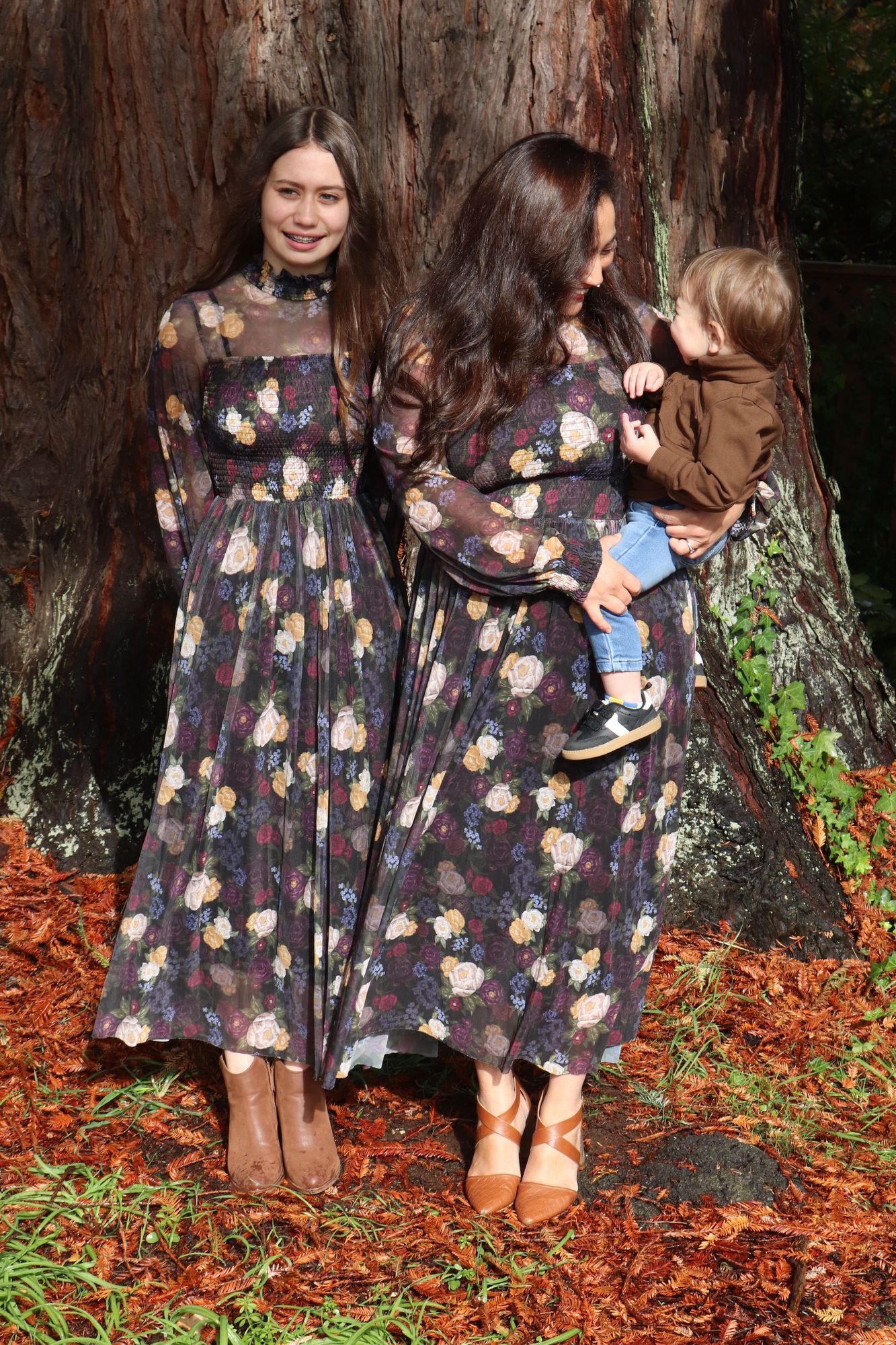 princess polly baby blue dress Winter garden flower dress main image 1