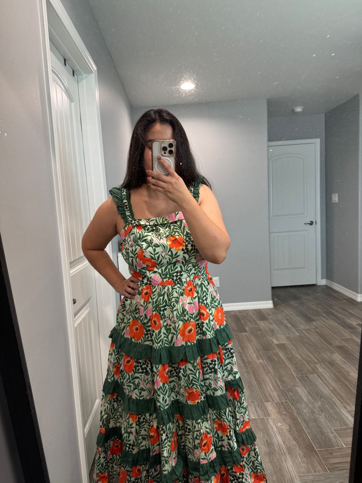 Juno Dress in Green Floral Ivy City Co Juno Dress in Green Floral Ivy City Co