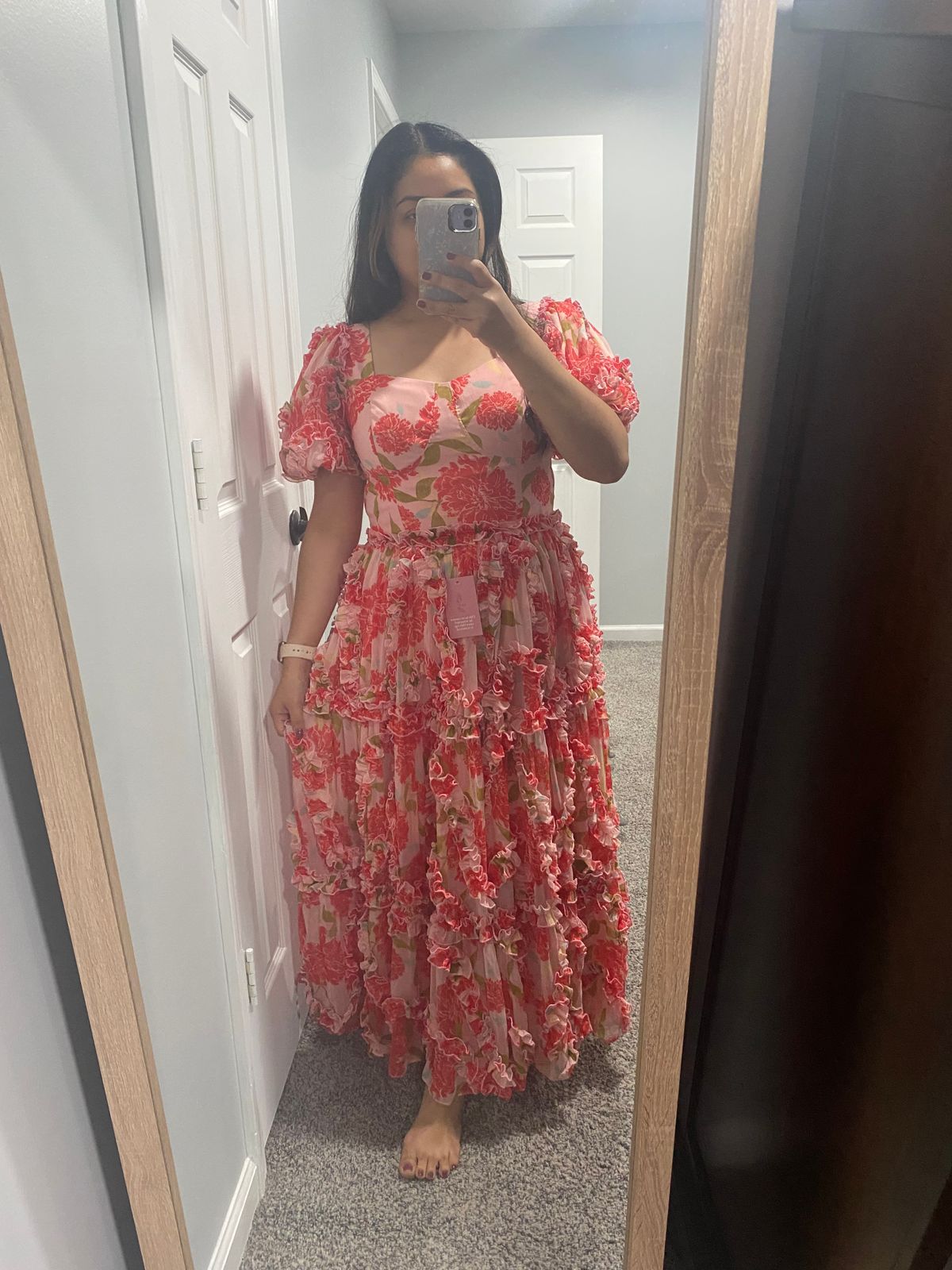 Layla Dress in Winter Floral  Ivy City Co