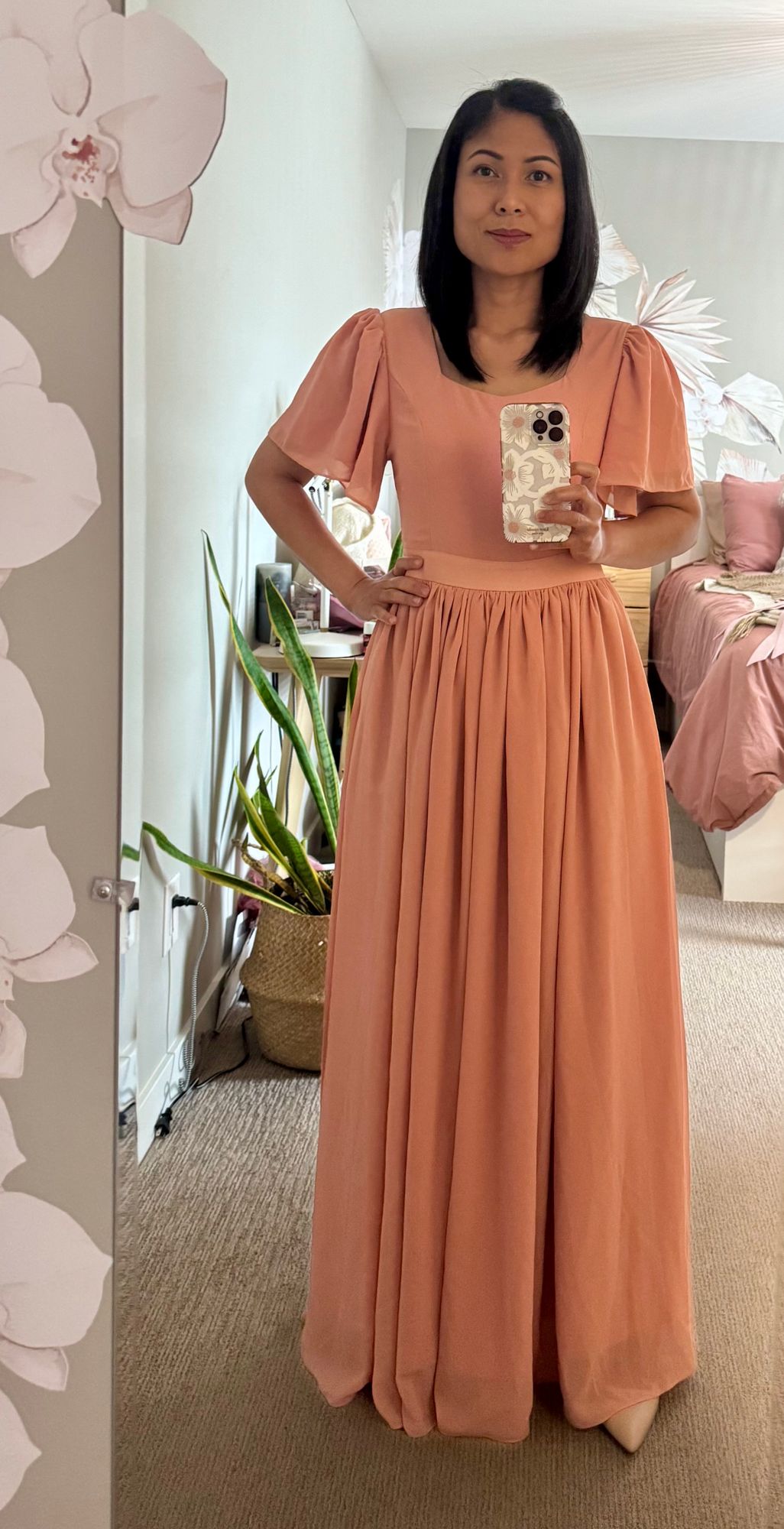 whipped apricot bridesmaid dresses Apricot Bridesmaid Dress Matte Satin Size 1X