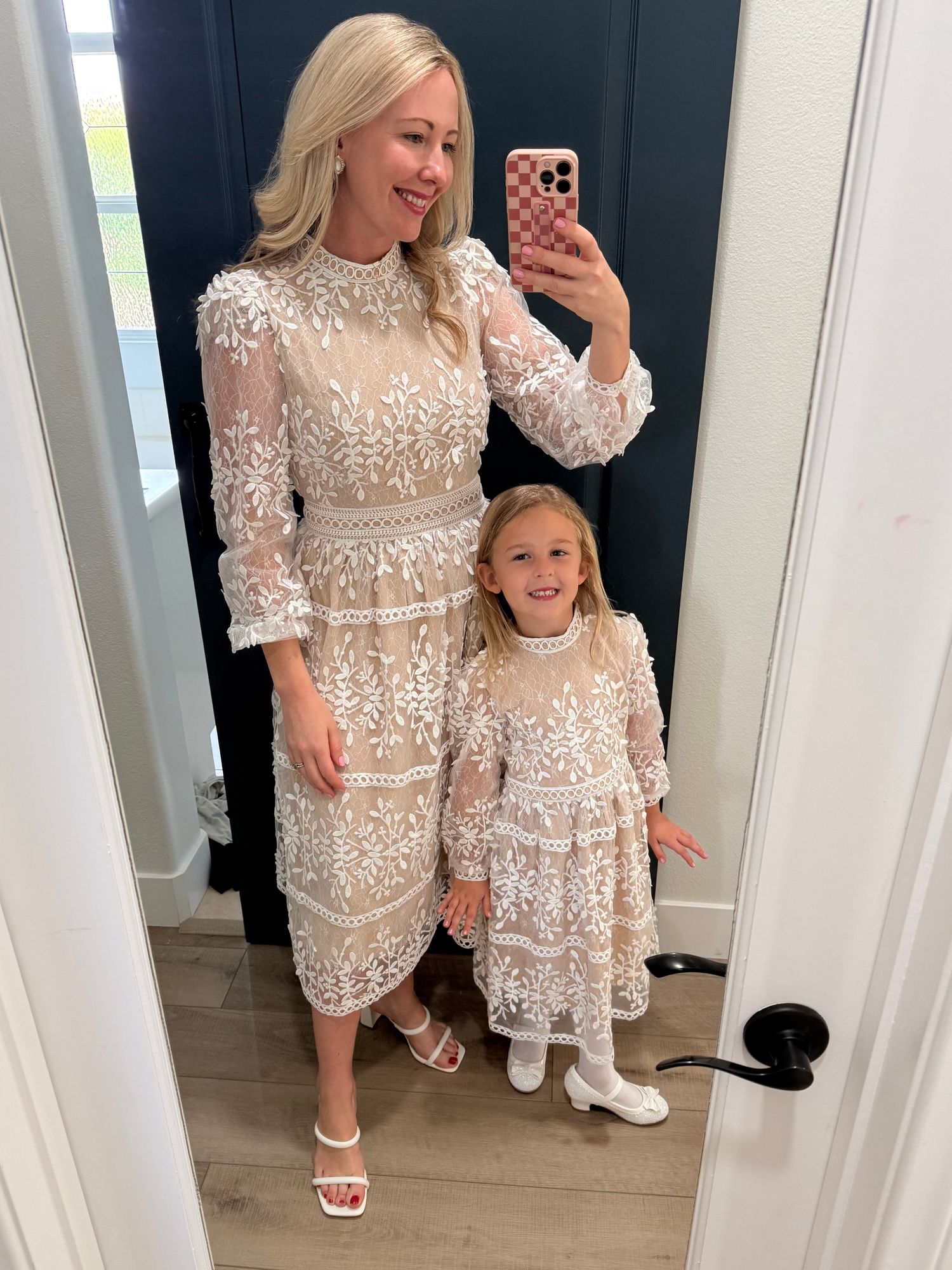 knee length dresses for ladies FARM RIO Sicily Scarf Dress In Off White