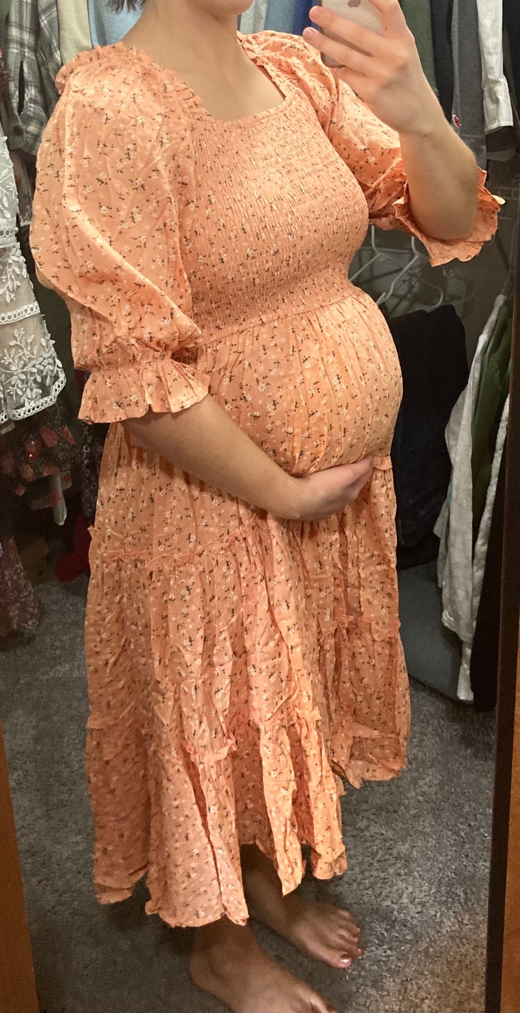 Madeline in Pink Casual Midi Everyday Dress  Ivy City Co