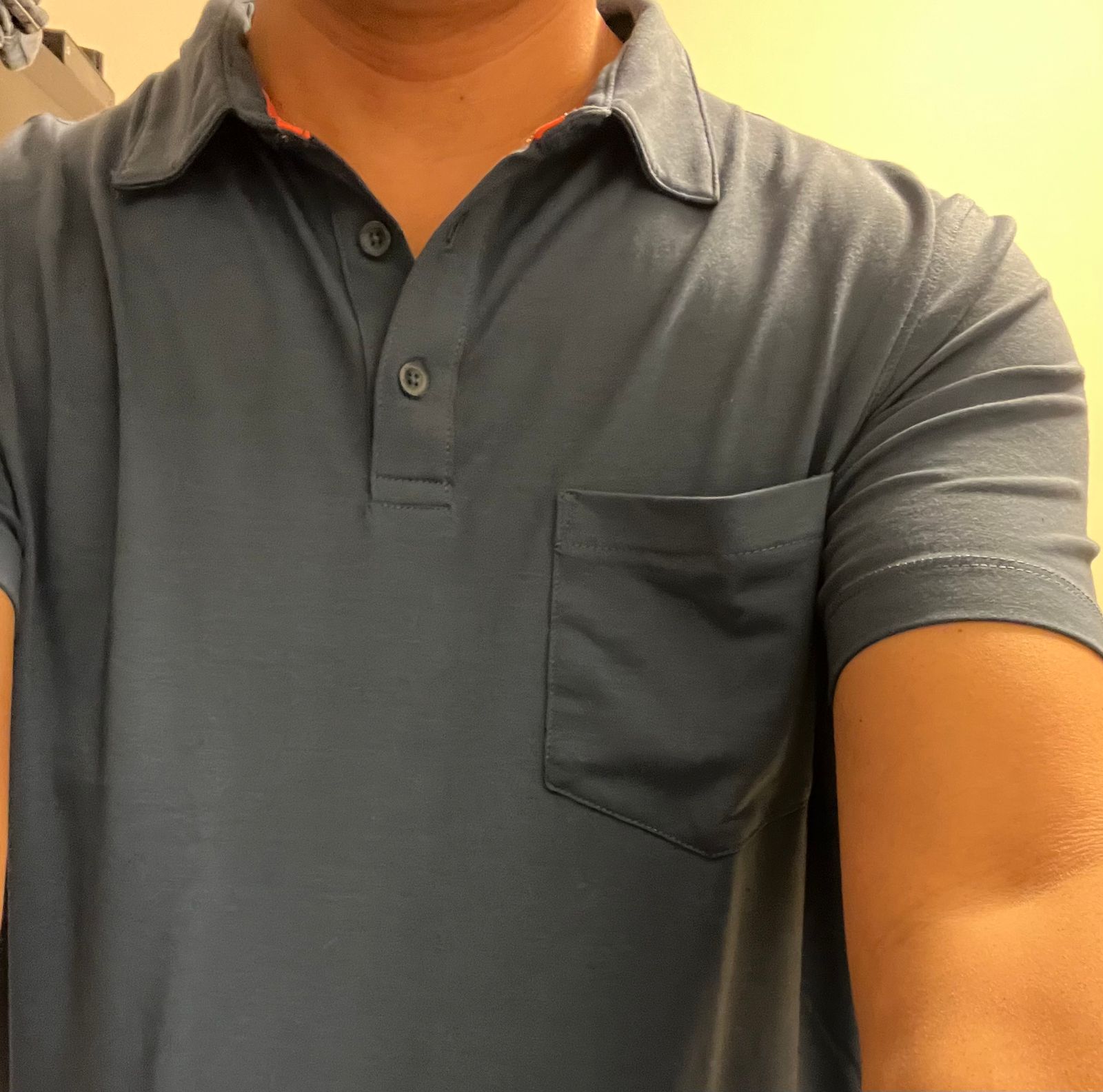 Grey Threshold Knit Polo | Bluffworks