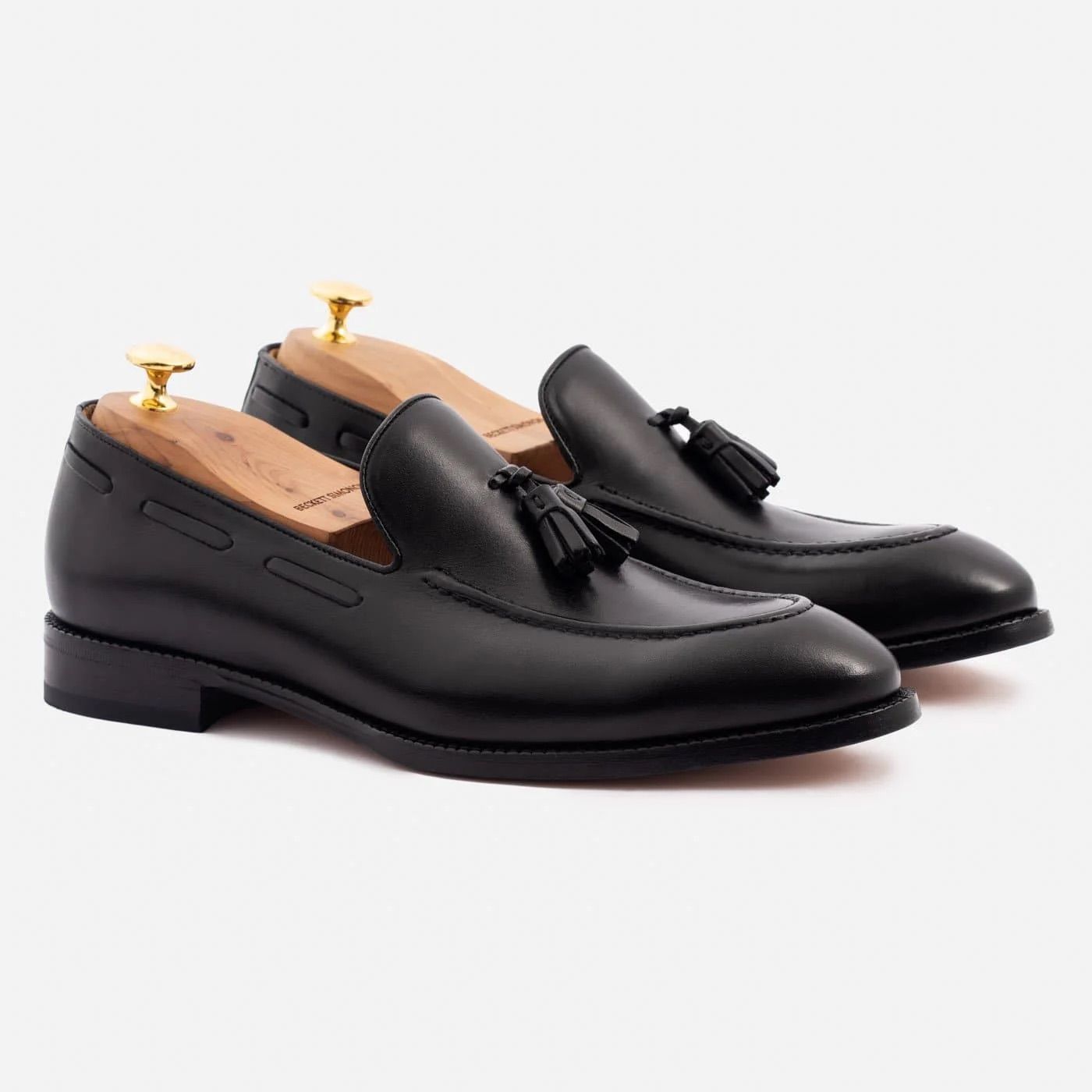 Croft & Barrow Edge Black Leather Tassels Loafers Fred Perry Tassel Loafer Black – George Cox main image 2