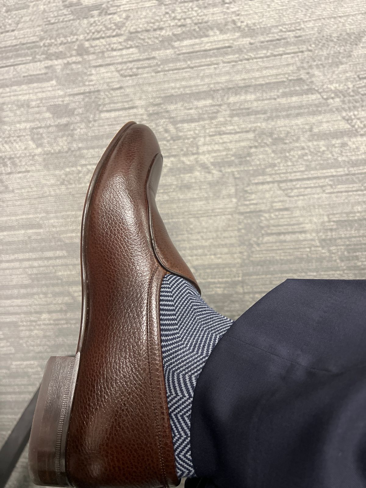 Vincent Belgian Loafers - Pebbled Leather - Men display picture 1