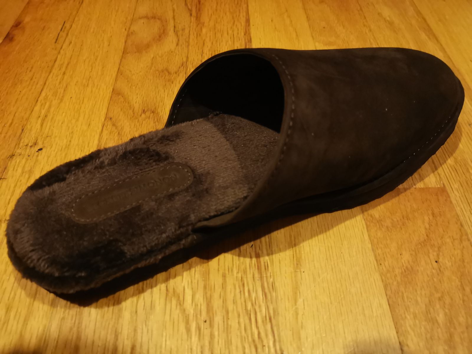 Beckett Simonon Jones Slipper Mens 11 Leather Fleece Lined Super warm Jones Slippers - Pull-Up - Men main image 3