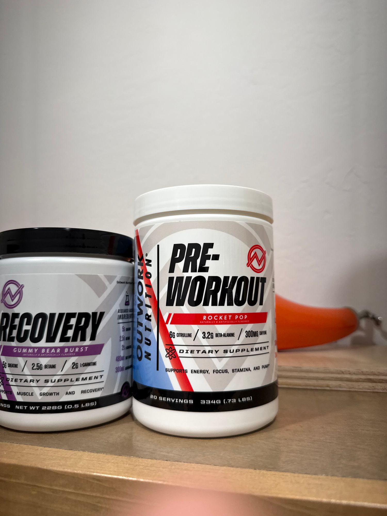 Pre-Workout Powder Supplement with Caffeine