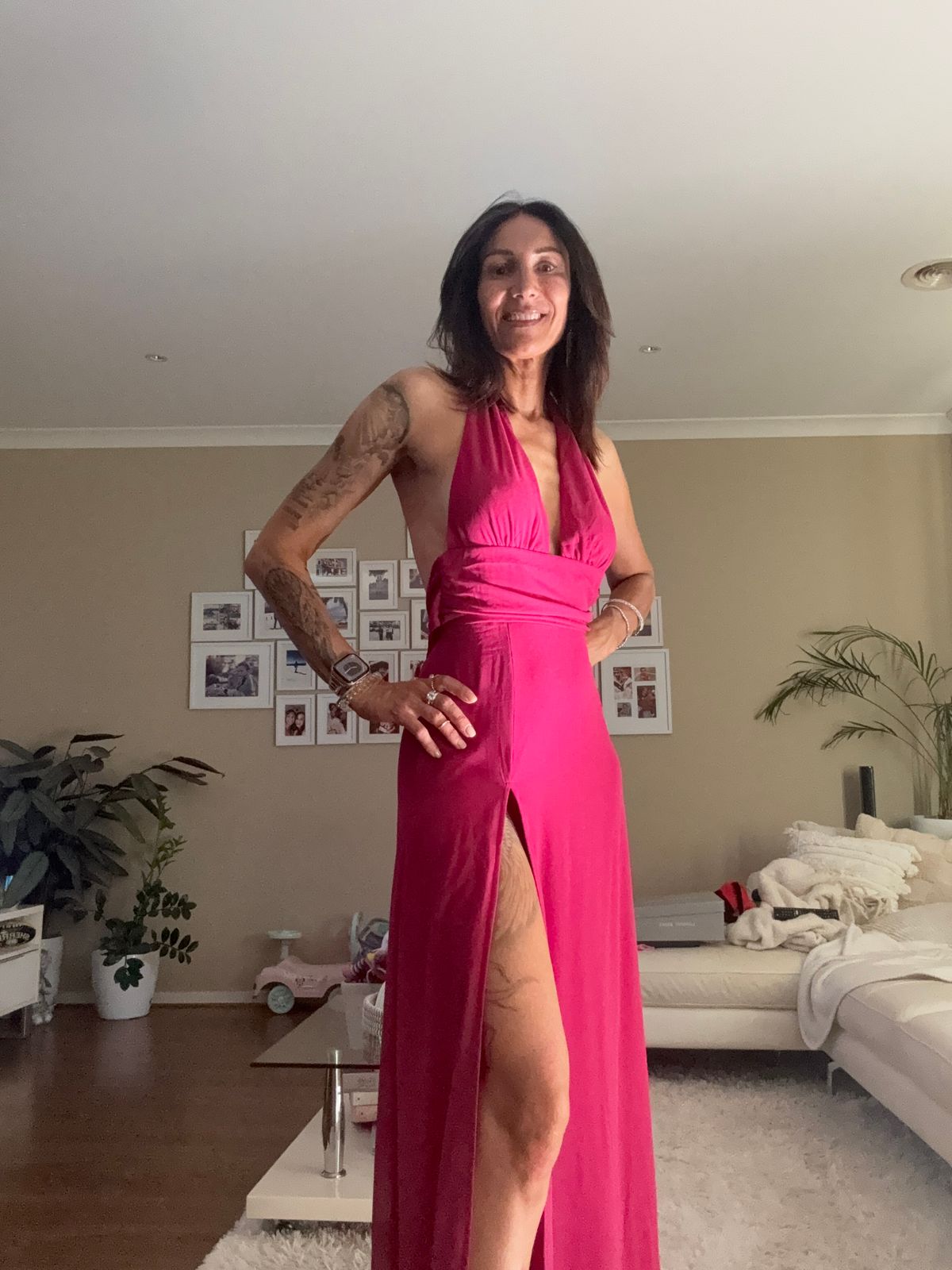chinese dress ladies Elianna One Shoulder Satin Maxi Dress