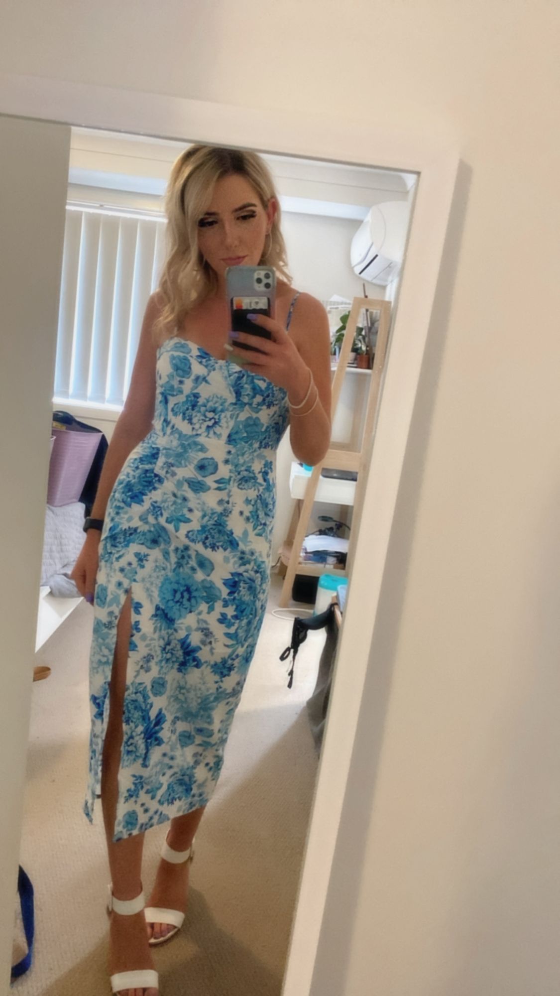 Astra Midi Dress - Blue Floral Thats So Fetch US Astra Midi Dress - Blue Floral Thats So Fetch US