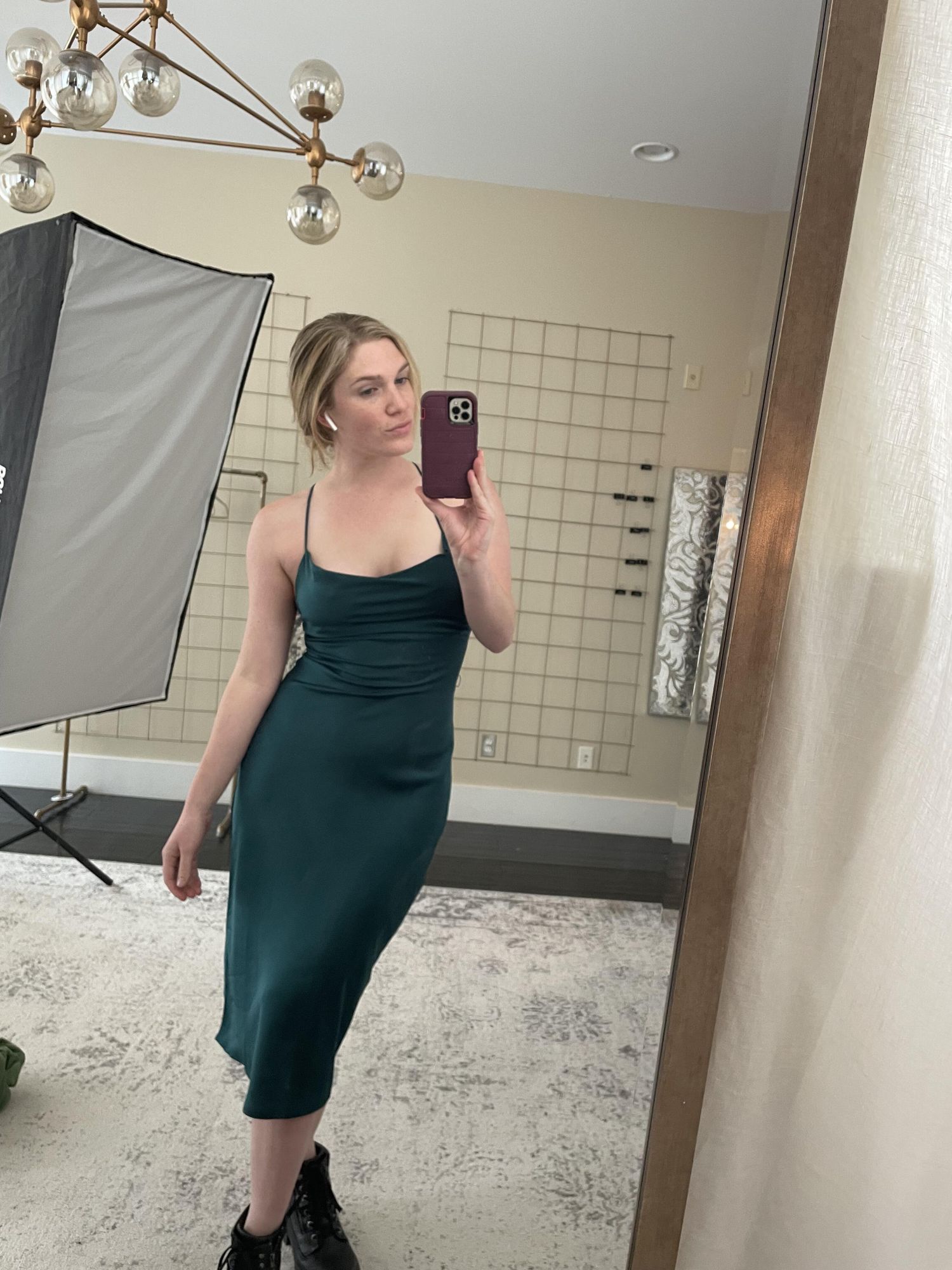 Amanda Dress in Seaglass | Bridesmaid | Luxe Midi | Joyfolie Bridal