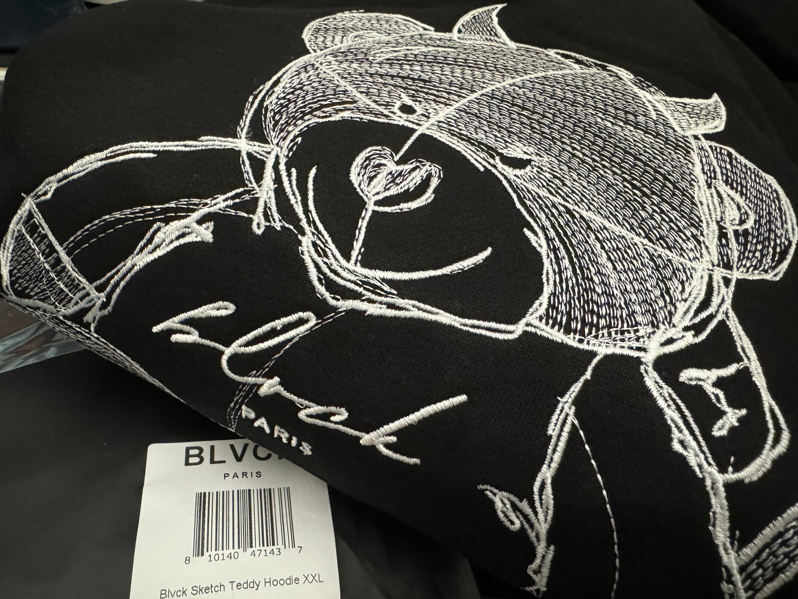 Blvck Paris | Black Oversized Teddy Hoodie
