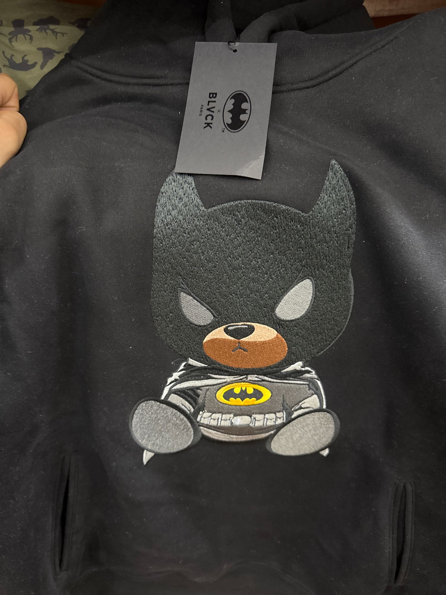 Spreadshirt Pull À Capuche Enfant Batman Rétro Armé Pose - Sweat DC Comics